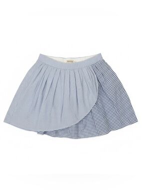 American Eagle NWT blue striped gingham mini skirt, small